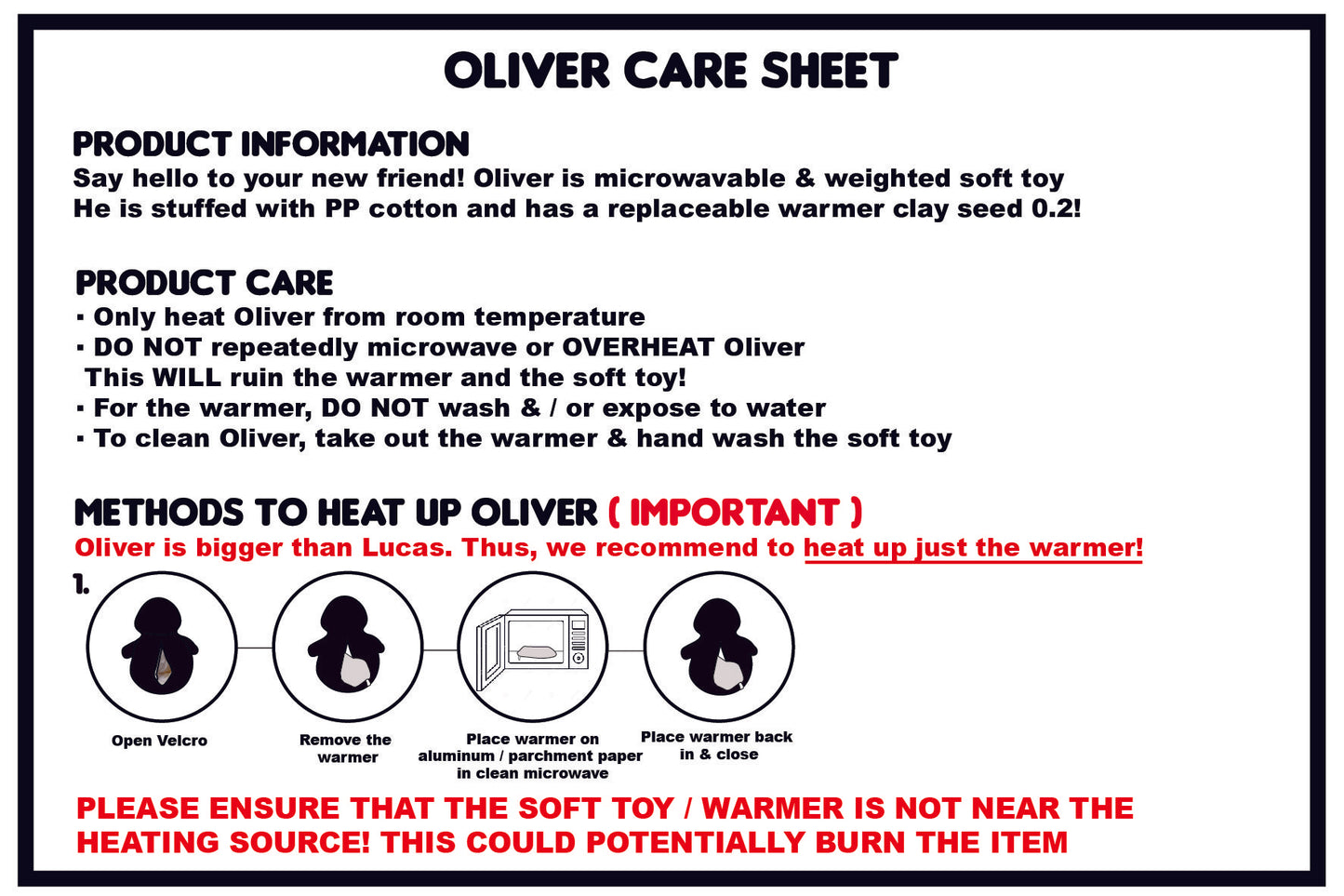 Oliver the Microwavable Penguin (Limited Edition)